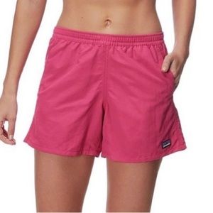 Hot pink Patagonia Baggies 5 inch size Medium
